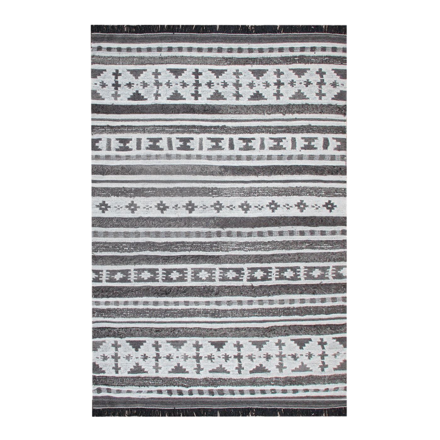 Area Rug, Bedroom Rug, Living Room Rug, Living Area Rug, Indian Rug, Office Carpet, Office Rug, Shop Rug Online, Wool, Charcoal, Natural White, Pitloom, Cut And Loop, intricate