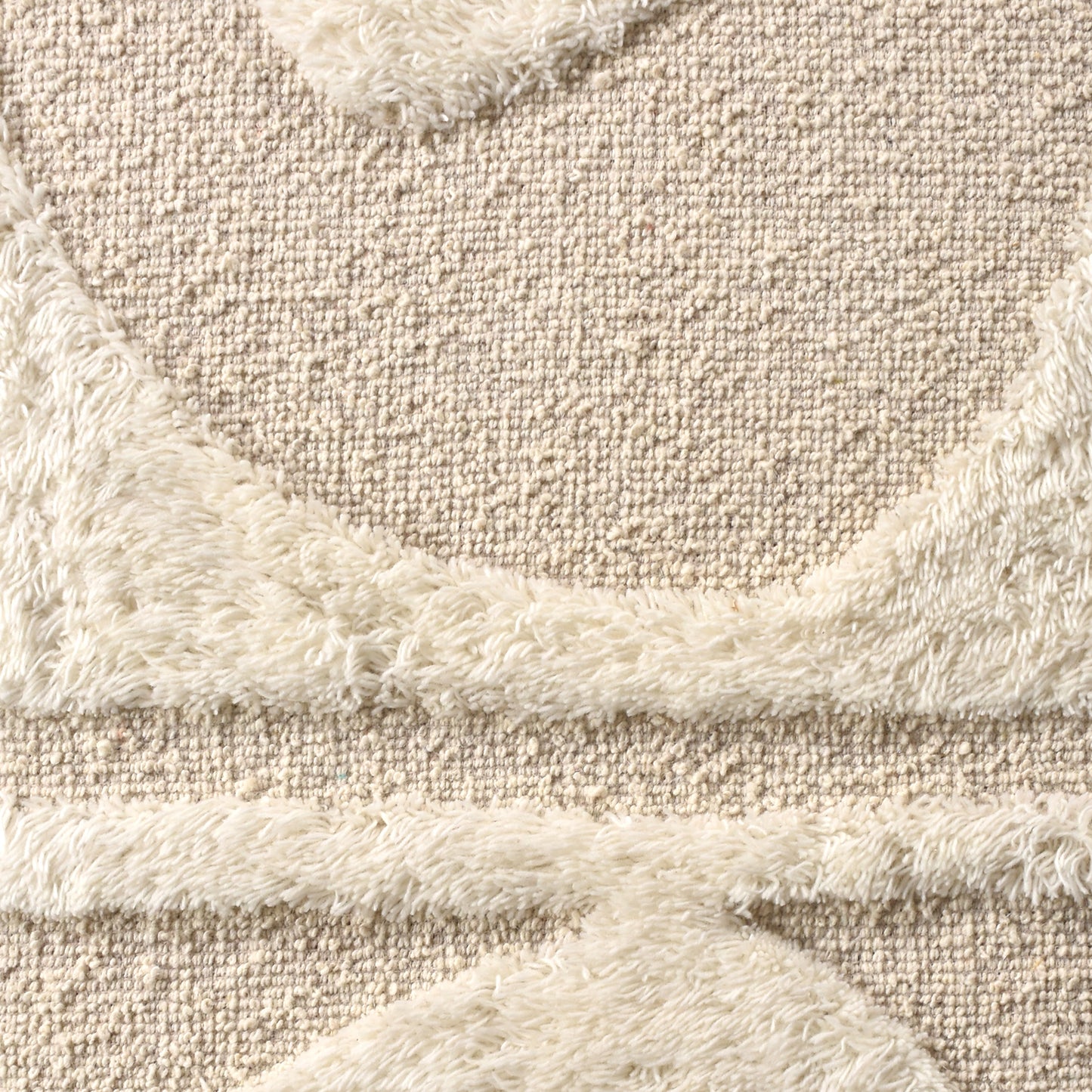 ELINE WALL ART AND GILLAIN WALL ART - IVORY - HAND WOVEN / OVER TUFTED - WOOL & MDF
