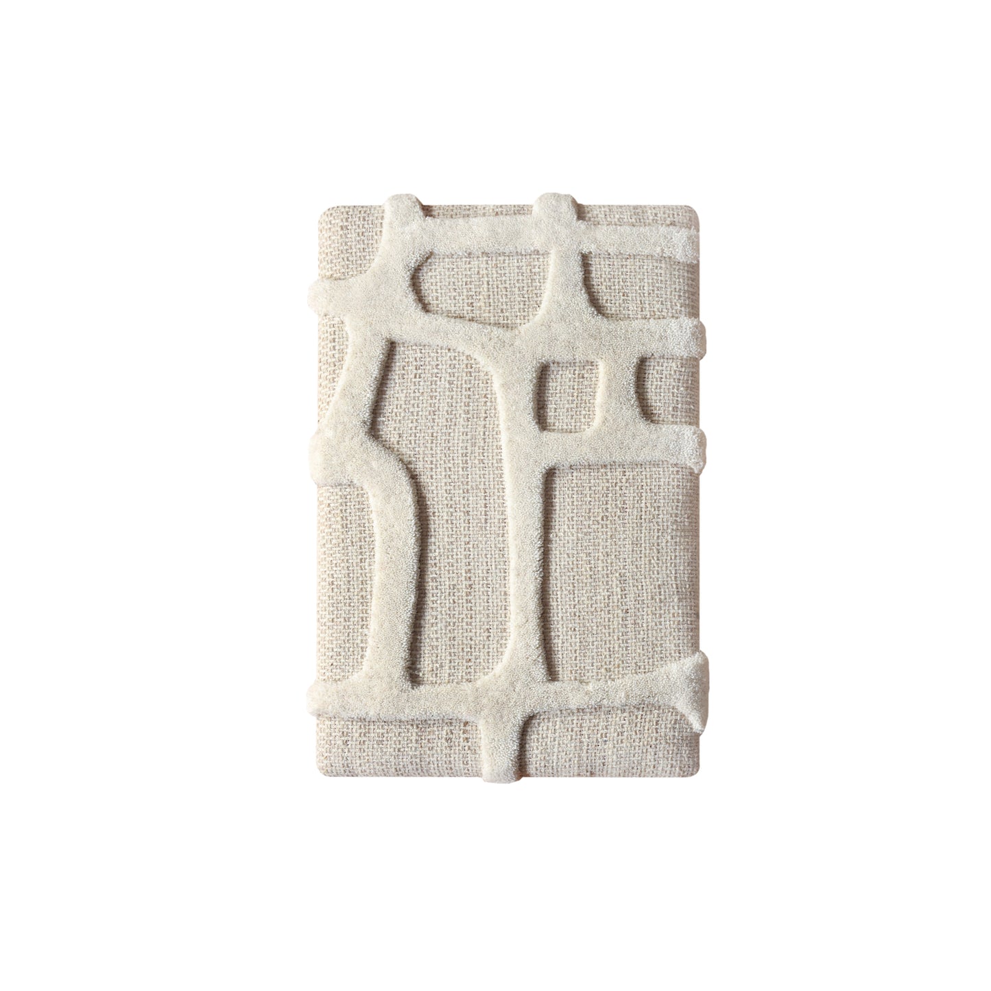 NATAN WALL ART AND OVADYA WALL ART - BEIGE/IVORY - HAND WOVEN / OVER TUFTED - WOOL & MDF