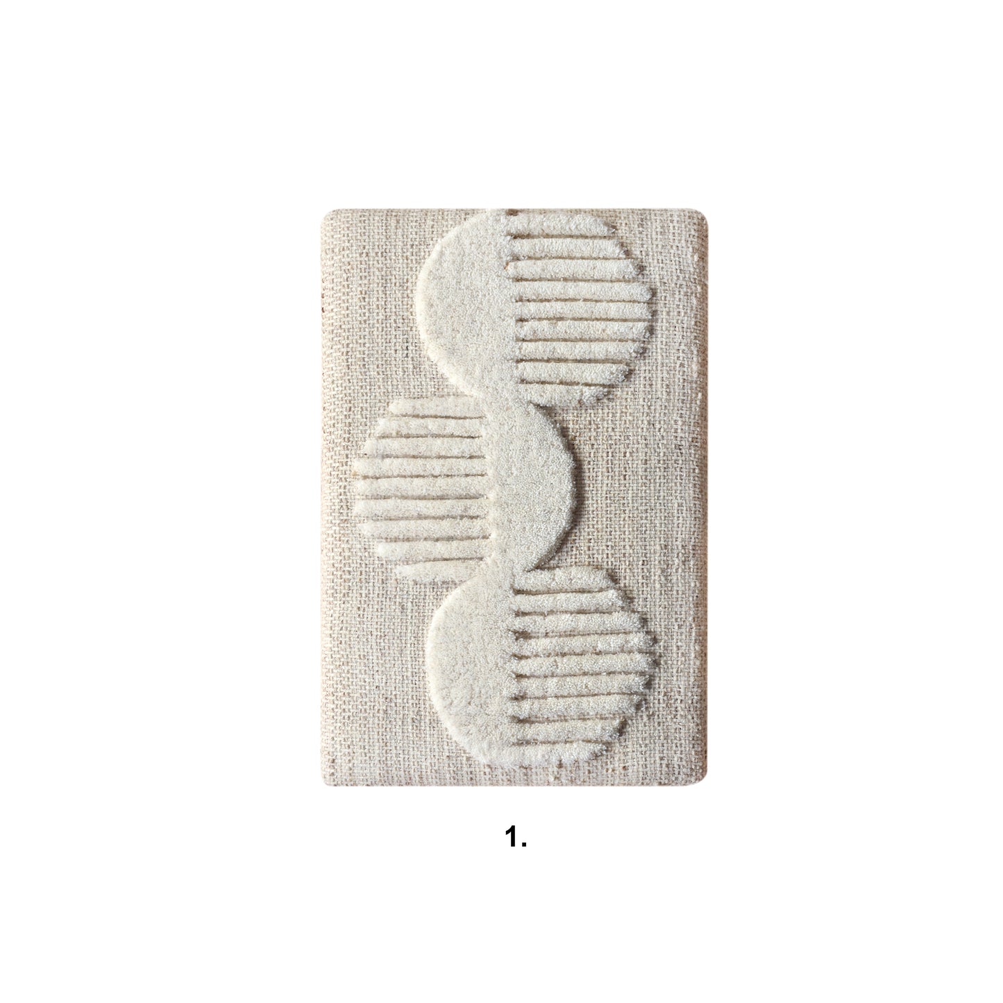 YUNA WALL ART AND YARNOT WALL ART - BEIGE/IVORY - HAND WOVEN / OVER TUFTED - WOOL & MDF