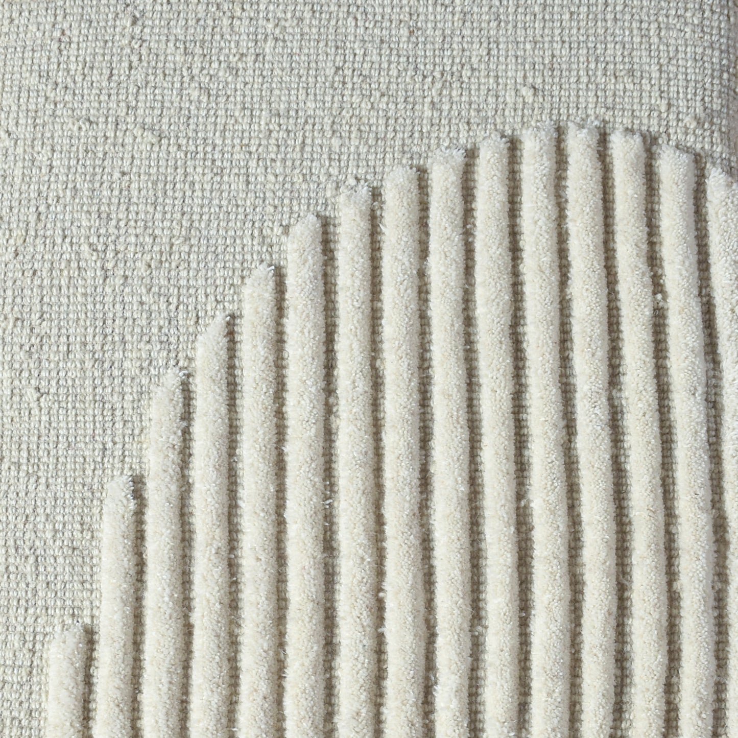 AARTEEN WALL ART AND WETTERIN WALL ART - IVORY - HAND WOVEN / OVER TUFTED - WOOL & MDF