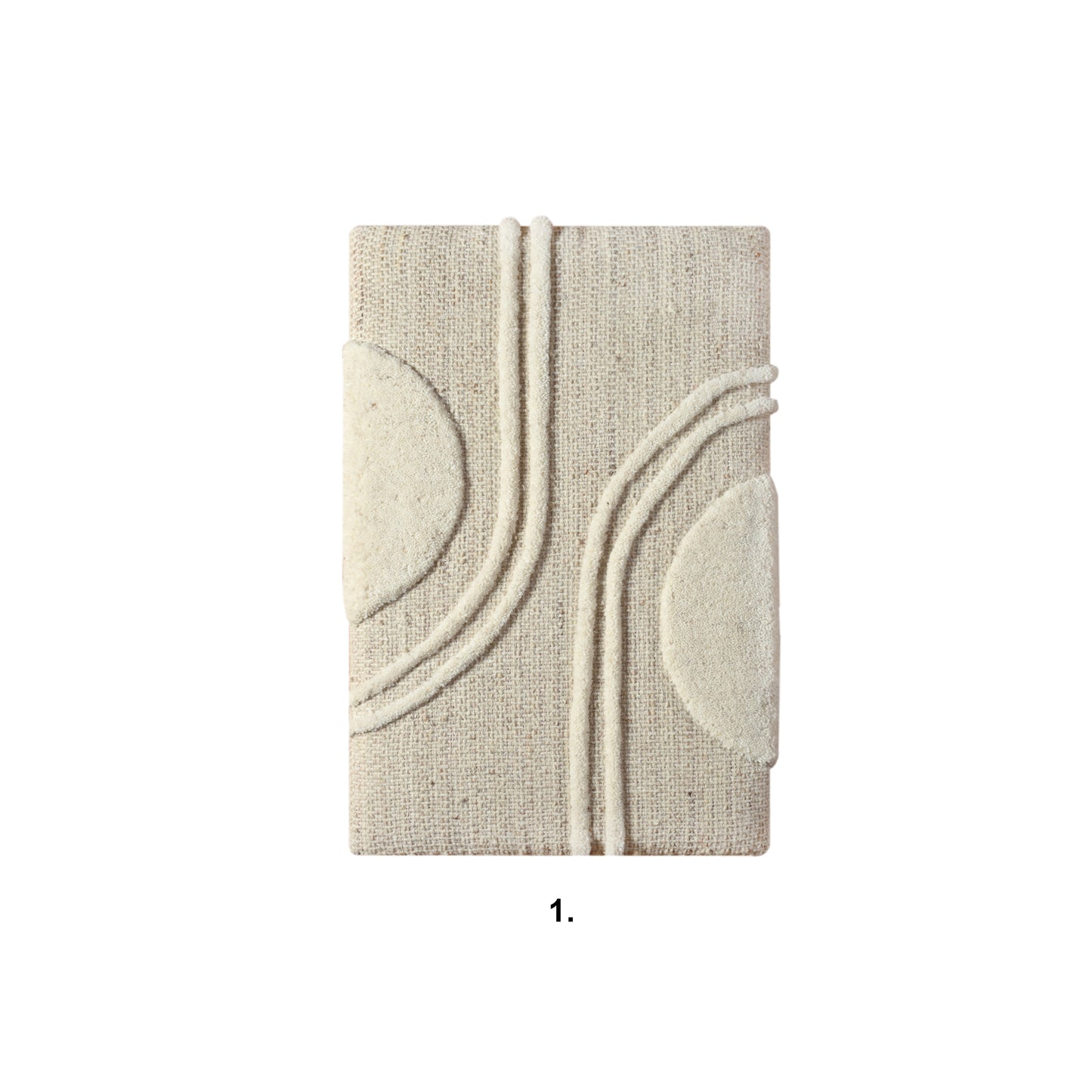 ACKTEN WALL ART AND ERATIE WALL ART - BEIGE/IVORY - HAND WOVEN / OVER TUFTED - WOOL & MDF