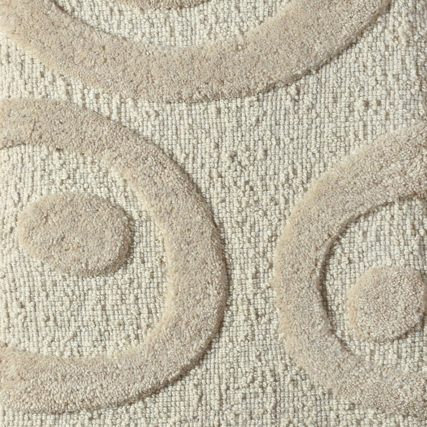 TALBOT WALL ART AND BECKERIN WALL ART - IVORY/BEIGE - HAND WOVEN / OVER TUFTED - WOOL & MDF