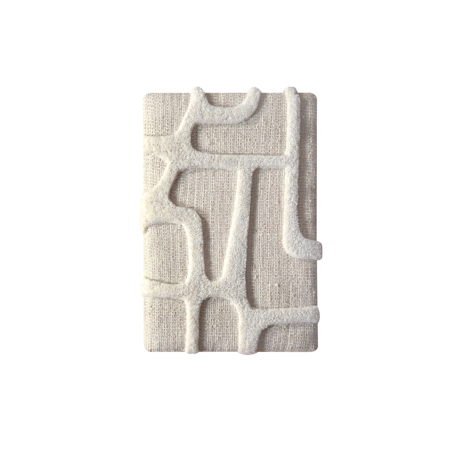 NATAN WALL ART AND OVADYA WALL ART - BEIGE/IVORY - HAND WOVEN / OVER TUFTED - WOOL & MDF