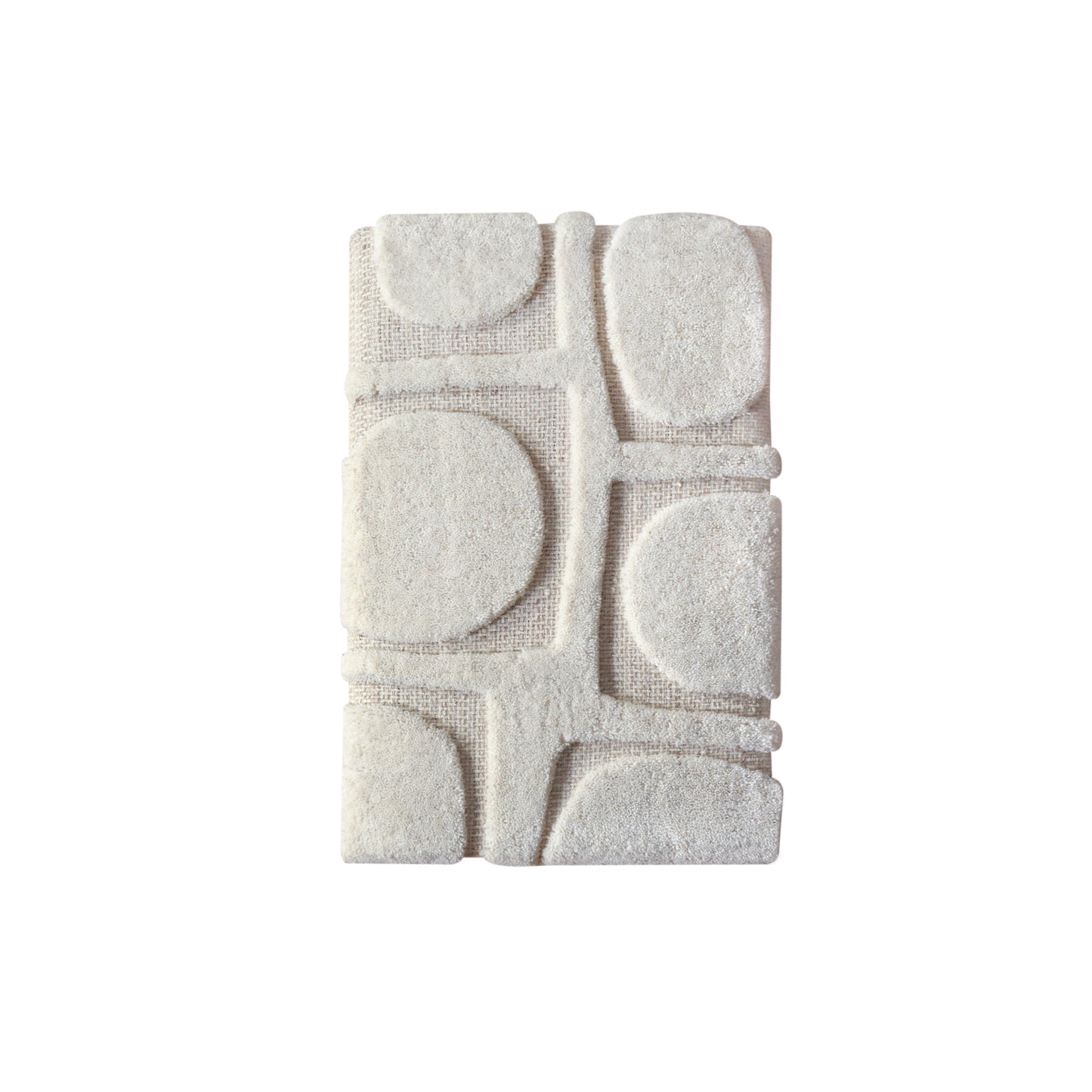 YAKUTAT WALL ART AND YUKLA WALL ART - BEIGE/IVORY - HAND WOVEN / OVER TUFTED - WOOL & MDF