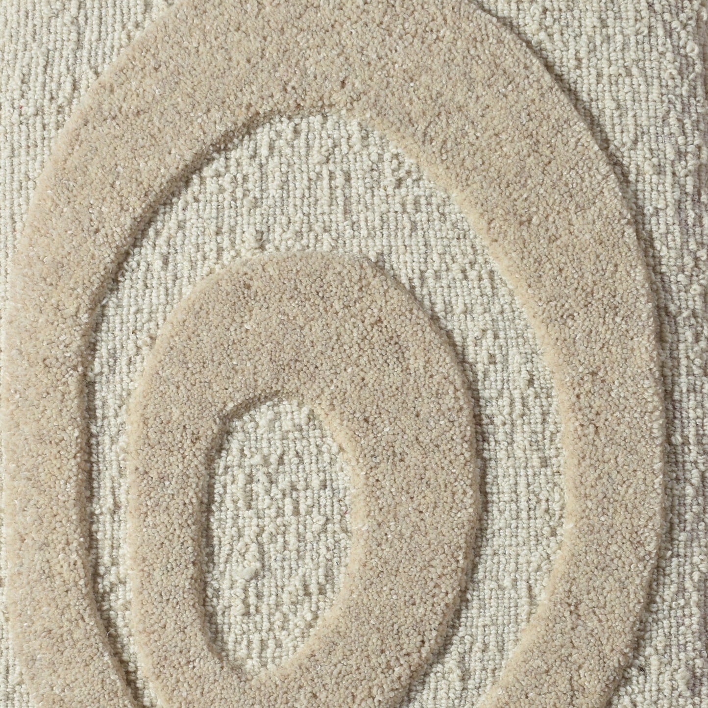 TALBOT WALL ART AND BECKERIN WALL ART - IVORY/BEIGE - HAND WOVEN / OVER TUFTED - WOOL & MDF