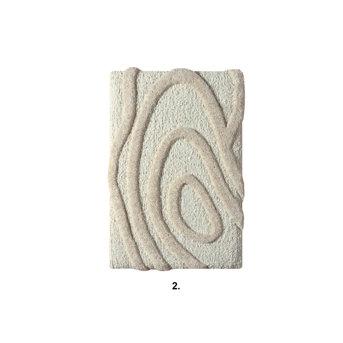 PYHAN WALL ART AND EERIK WALL ART - IVORY/BEIGE - HAND WOVEN / OVER TUFTED - WOOL & MDF
