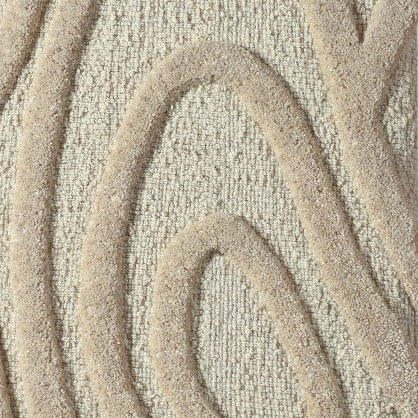 PYHAN WALL ART AND EERIK WALL ART - IVORY/BEIGE - HAND WOVEN / OVER TUFTED - WOOL & MDF