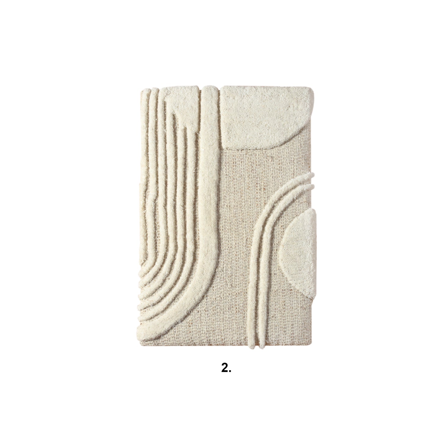 ACKTEN WALL ART AND ERATIE WALL ART - BEIGE/IVORY - HAND WOVEN / OVER TUFTED - WOOL & MDF