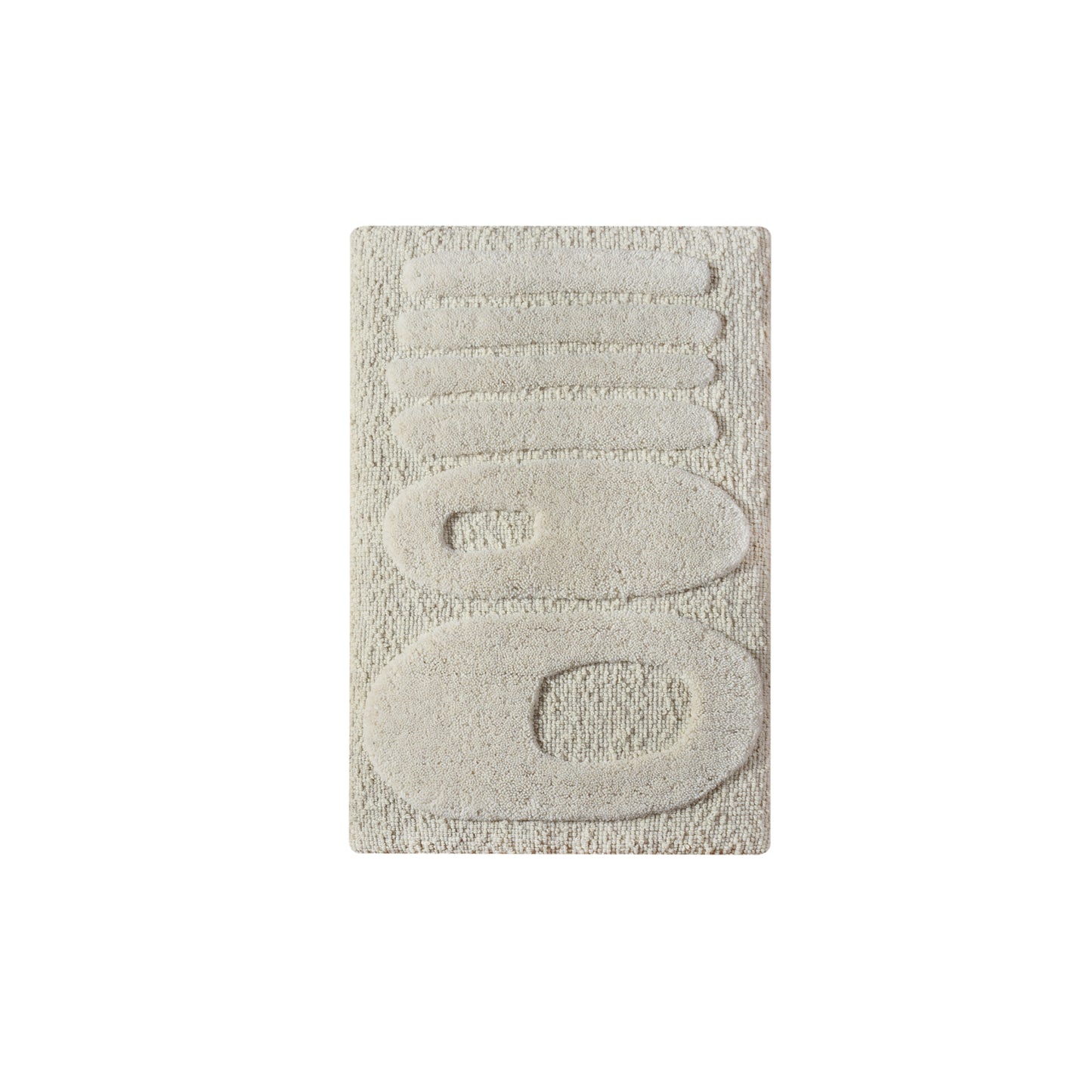 ANTTI WALL ART AND ALANKOT WALL ART - IVORY - HAND WOVEN / OVER TUFTED - WOOL & MDF