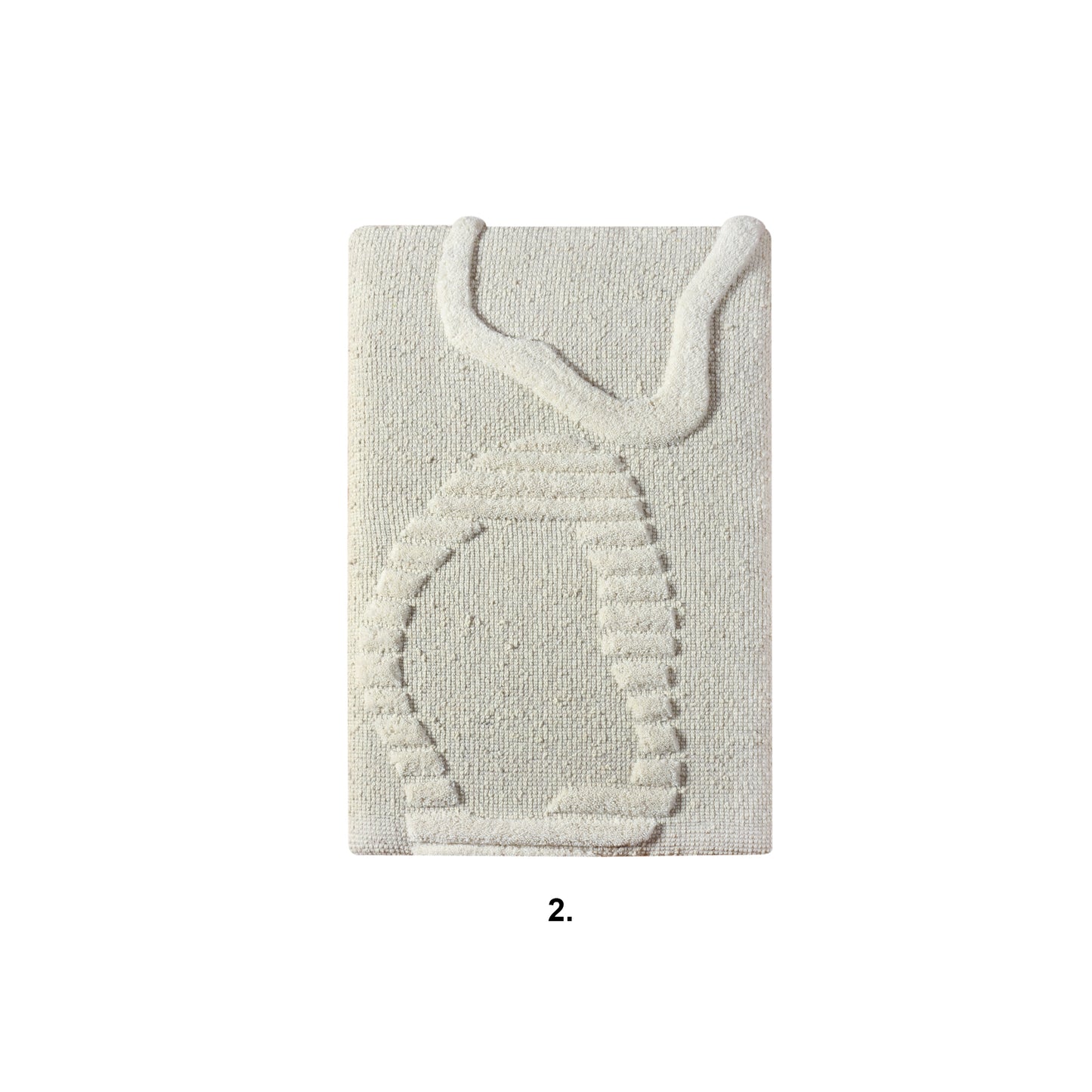 JUNGIN WALL ART AND LEINON WALL ART - IVORY - HAND WOVEN / OVER TUFTED - WOOL & MDF