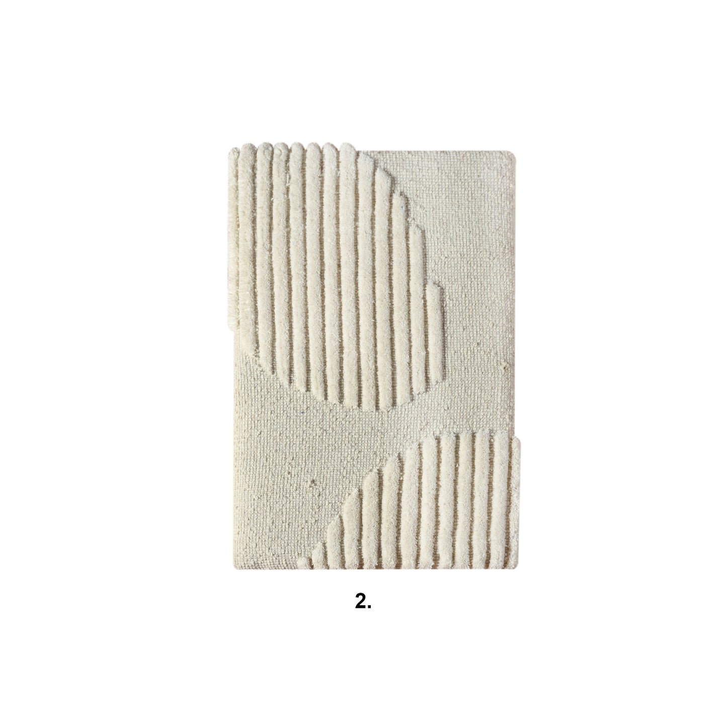 AARTEEN WALL ART AND WETTERIN WALL ART - IVORY - HAND WOVEN / OVER TUFTED - WOOL & MDF
