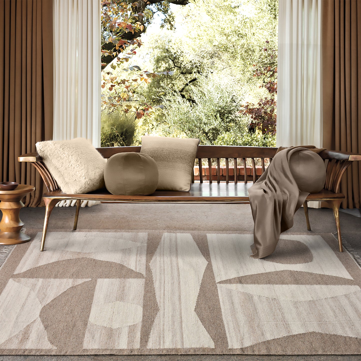 DESNA RUG - IVORY/BEIGE - WOOL