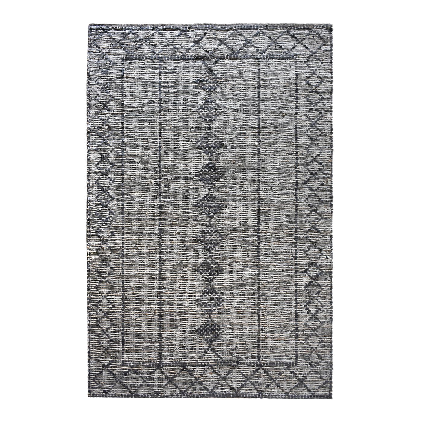 Area Rug, Bedroom Rug, Living Room Rug, Living Area Rug, Indian Rug, Office Carpet, Office Rug, Shop Rug Online, Leather, Hemp, Natural, Dark Brown, Pitloom, Flat Weave, diamond 