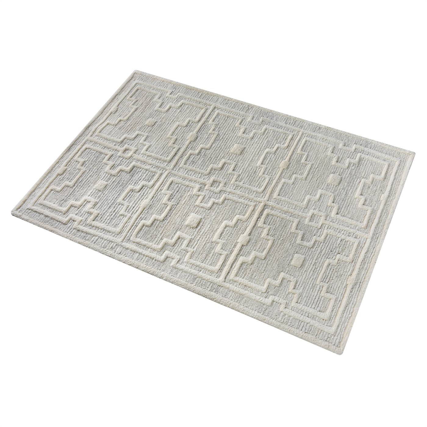 Area Rug, Bedroom Rug, Living Room Rug, Living Area Rug, Indian Rug, Office Carpet, Office Rug, Shop Rug Online, Natural White, Grey, Nz Wool, Punja Kelim, Punja, Cut And Loop, Geometric