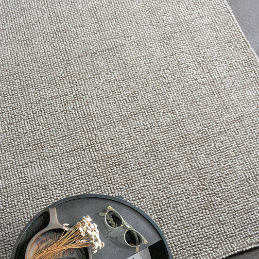 Area Rug, Bedroom Rug, Living Room Rug, Living Area Rug, Indian Rug, Office Carpet, Office Rug, Shop Rug Online, Natural White, Beige, Wool, Hand Woven, Handwoven, All Loop, Texture