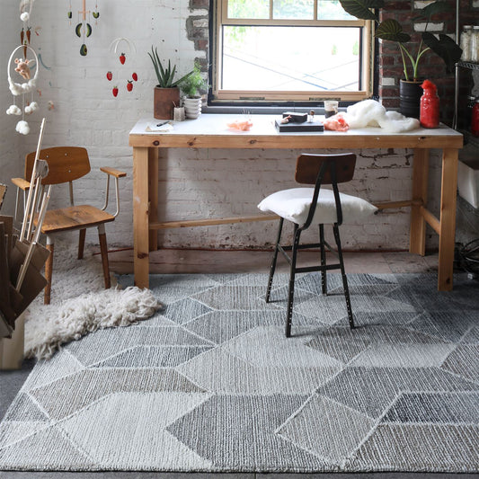 Area Rug, Bedroom Rug, Living Room Rug, Living Area Rug, Indian Rug, Office Carpet, Office Rug, Shop Rug Online, Wool, Natural, Hand woven, Cut And Loop, Geometrical