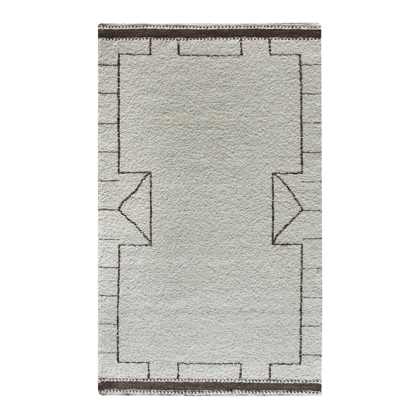 Area Rug, Bedroom Rug, Living Room Rug, Living Area Rug, Indian Rug, Office Carpet, Office Rug, Shop Rug Online, Natural White, Brown, Wool, Punja Kelim, Punja, Flat Weave, Traditional