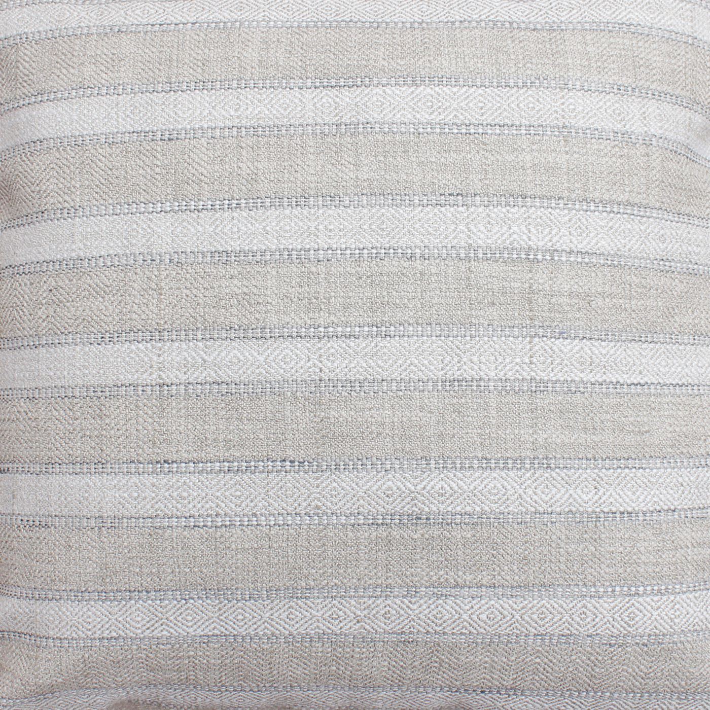 Alnwick Cushion, Blended Fabric, Beige, Natural White, Machine Made, Flat Weave