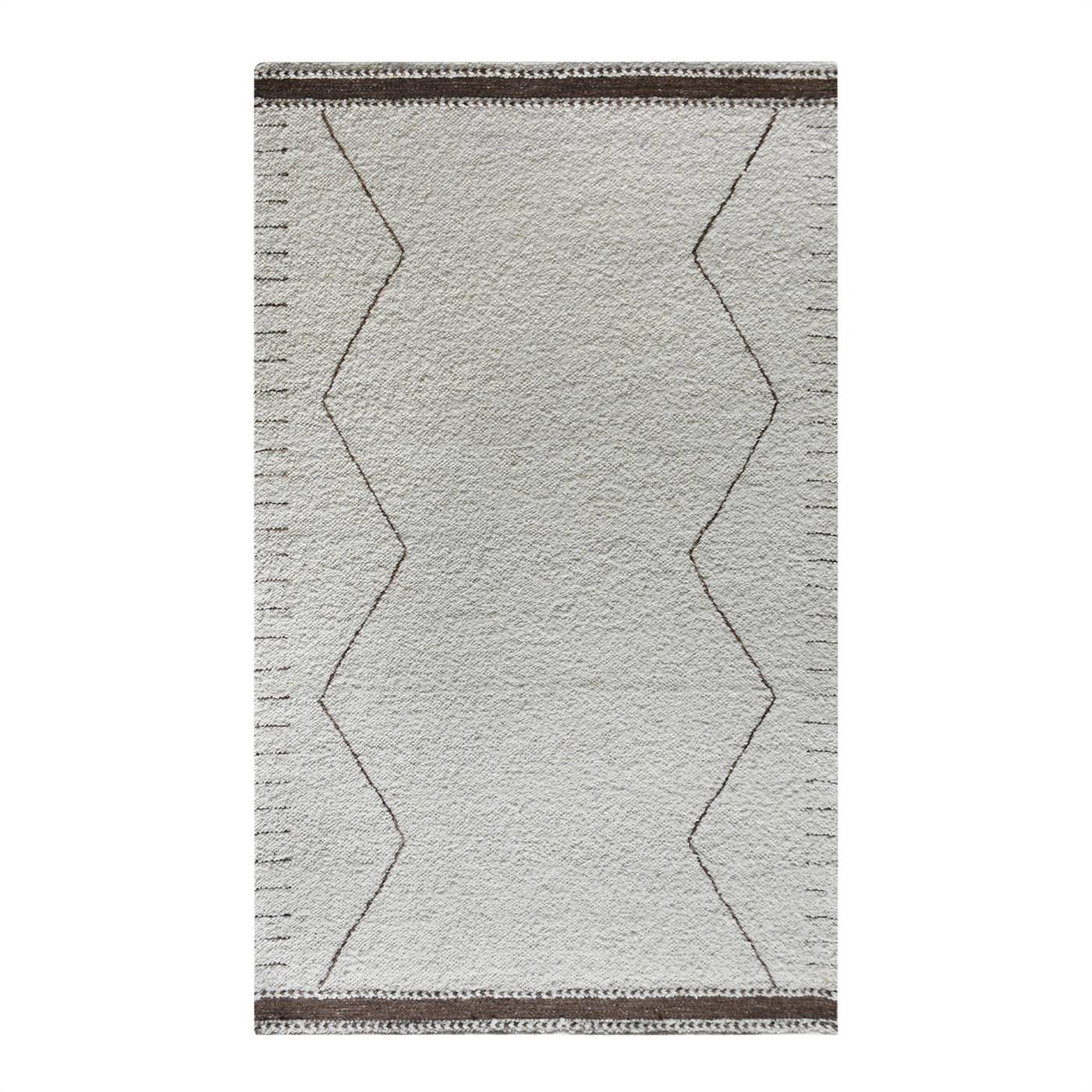 Area Rug, Bedroom Rug, Living Room Rug, Living Area Rug, Indian Rug, Office Carpet, Office Rug, Shop Rug Online, Natural White, Brown, Wool, Punja Kelim, Punja, Flat Weave, Traditional