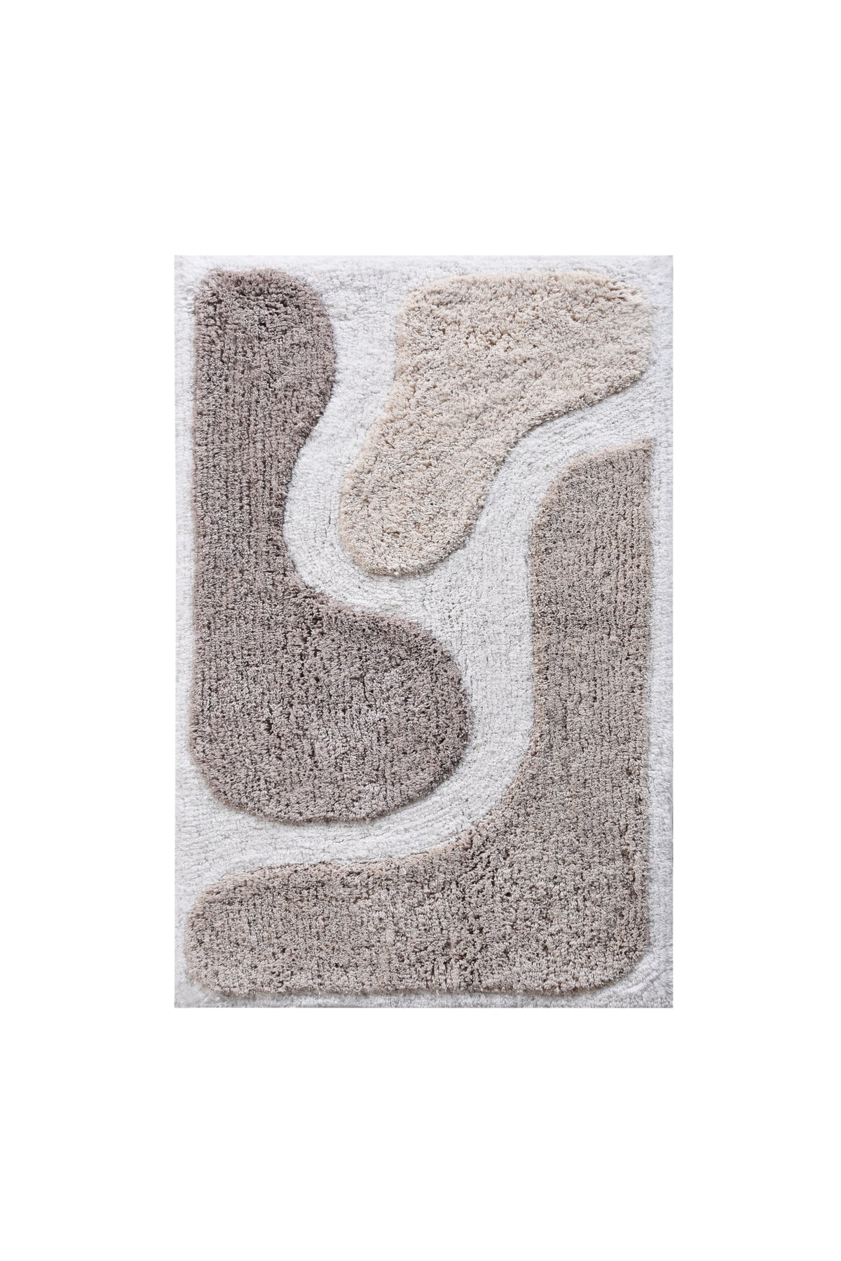 ANDROMEDA BATH RUG - IVORY/GREY - COTTON - TABLE TUFTED