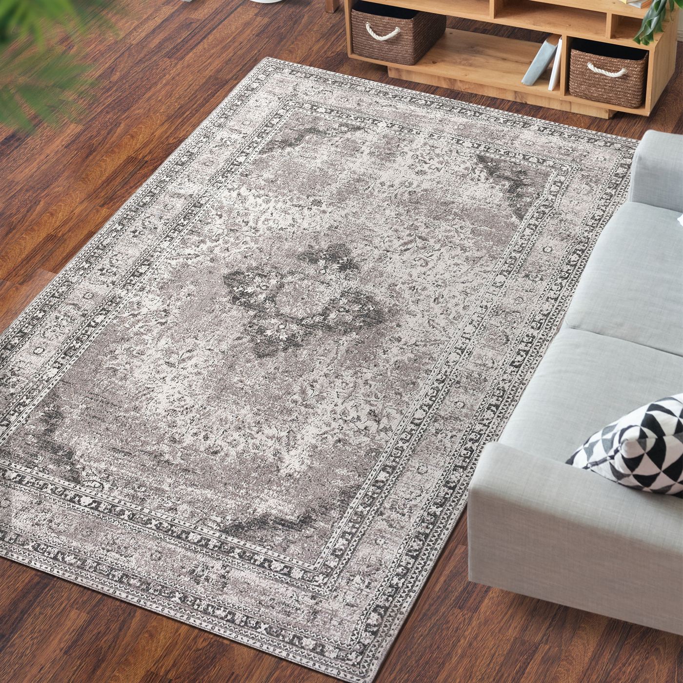 Area Rug, Bedroom Rug, Living Room Rug, Living Area Rug, Indian Rug, Office Carpet, Office Rug, Shop Rug Online, Wool Polyester Blend, Natural White, Charcoal, Jaquard Durry, Flat Weave, Printed