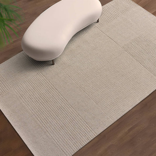 Area Rug, Bedroom Rug, Living Room Rug, Living Area Rug, Indian Rug, Office Carpet, Office Rug, Shop Rug Online, Natural White, Wool, Hand Woven, Handwoven, All Loop, Texture