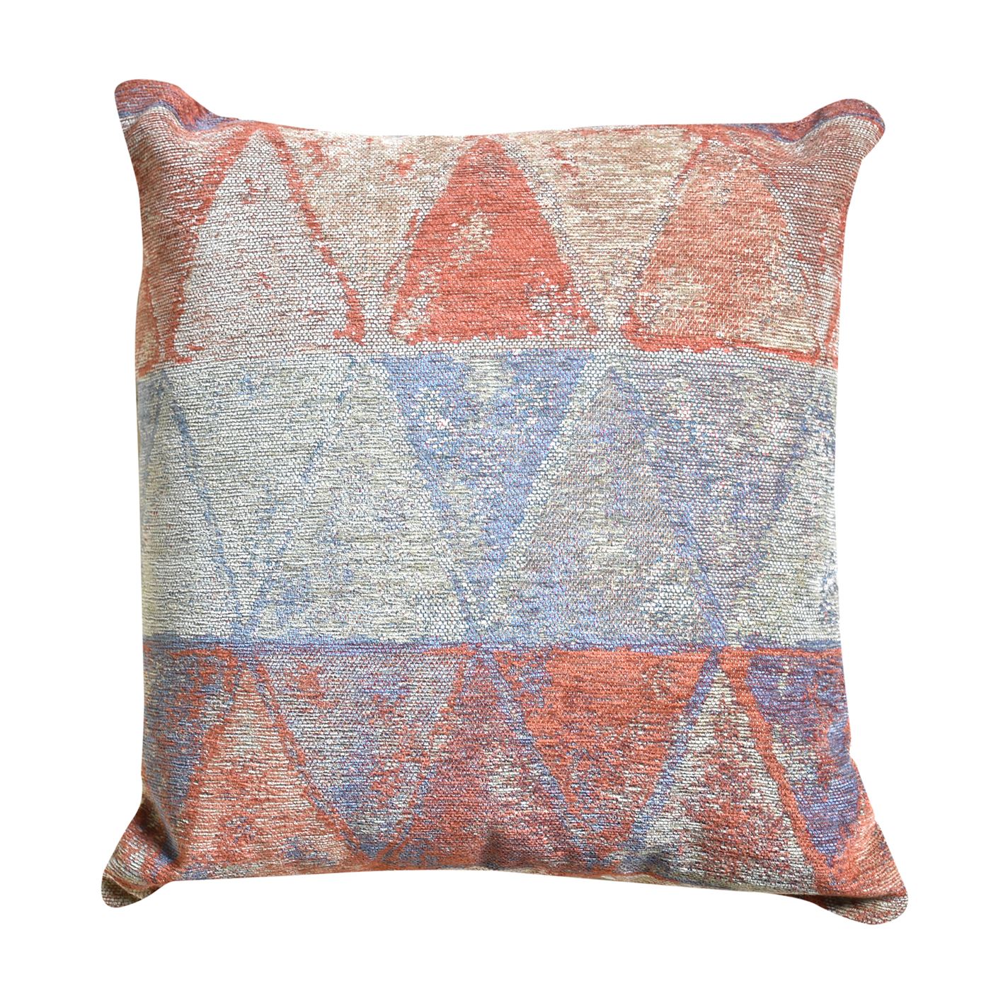 Avior Pillow, Acrylic, Polyester, Rust, Grey, Multi,