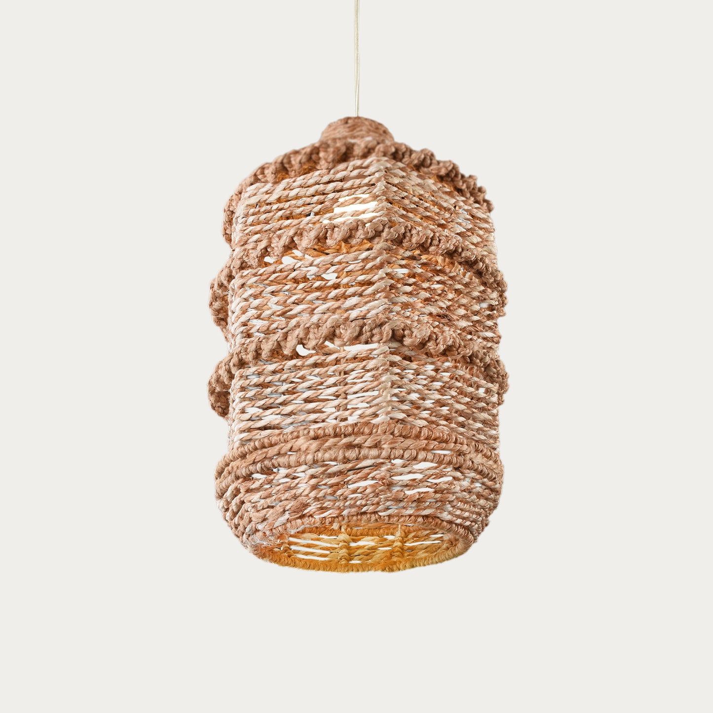 AZAMA LAMP - NATURAL/IVORY - HAND MADE - JUTE