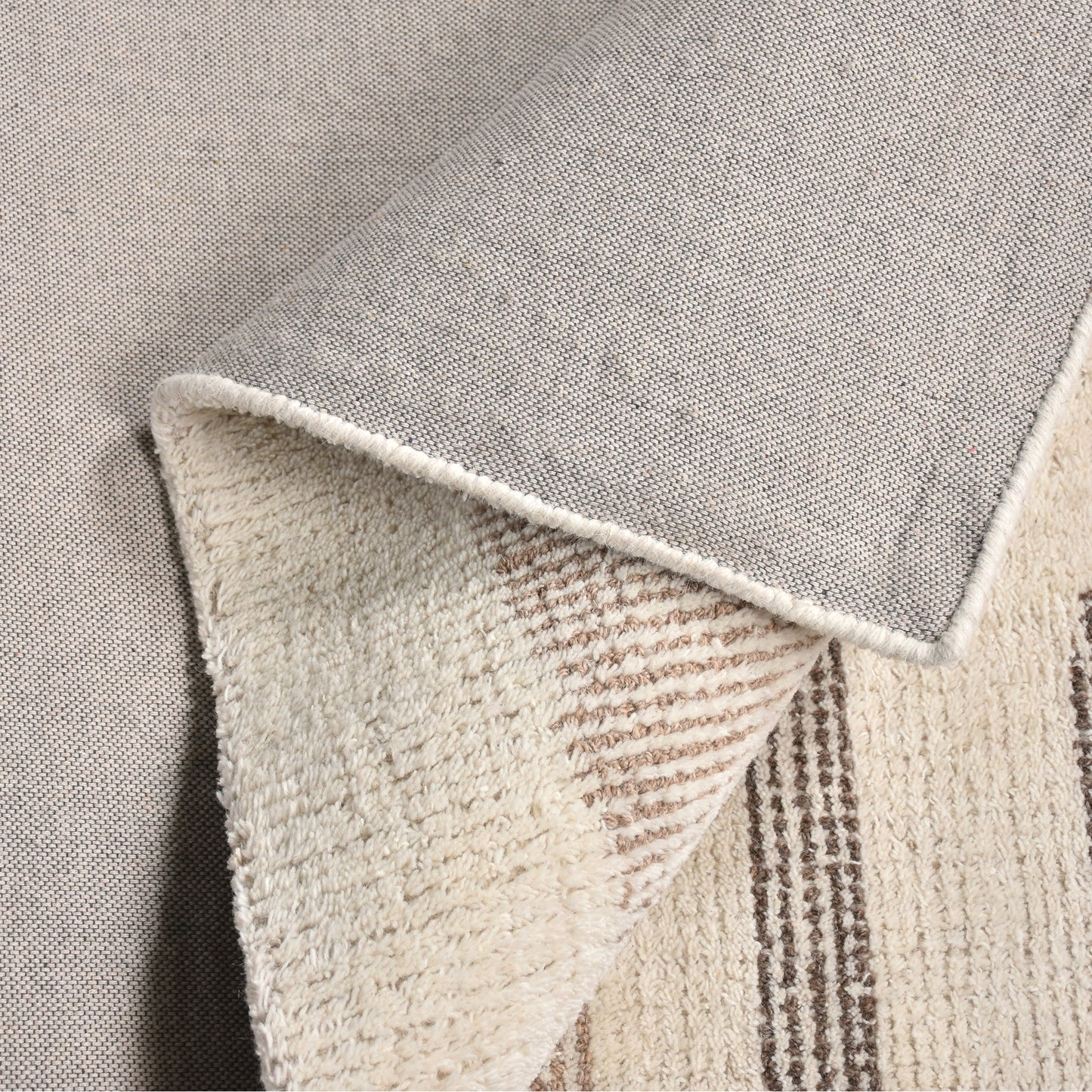 BAFING RUG - IVORY/MULTI- WOOL