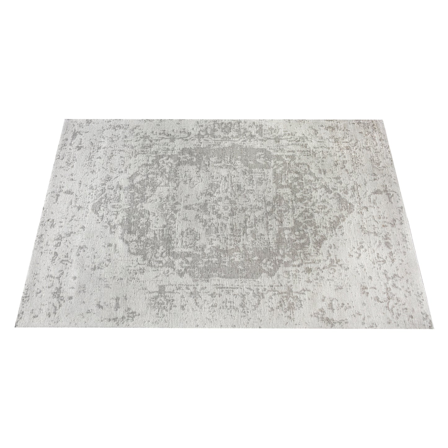 BALBO RUG - GREY/IVORY - WOOL/POLYESTER