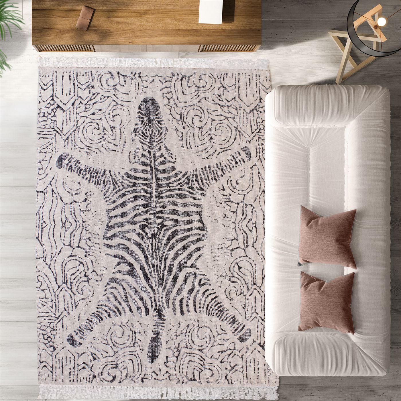 Area Rug, Bedroom Rug, Living Room Rug, Living Area Rug, Indian Rug, Office Carpet, Office Rug, Shop Rug Online, Wool, Cotton, Natural White, Grey, Bm Fn, All Cut, printed