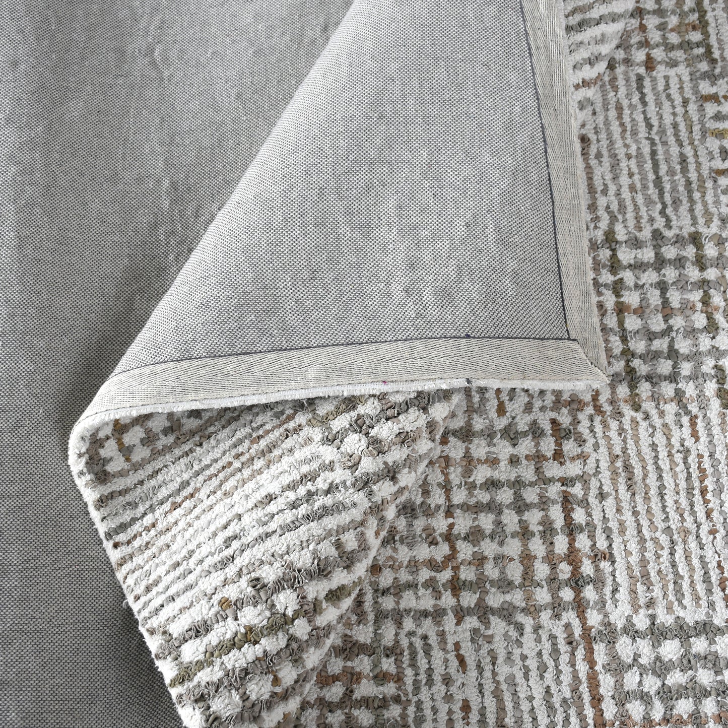 BARNW RUG - IVORY/BEIGE - DENIM/COTTON