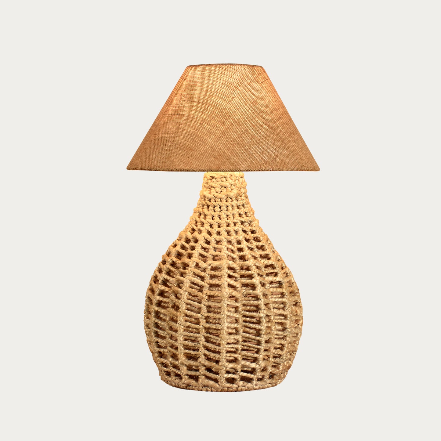 BENEVA TABLE LAMP - NATURAL - HAND MADE - JUTE