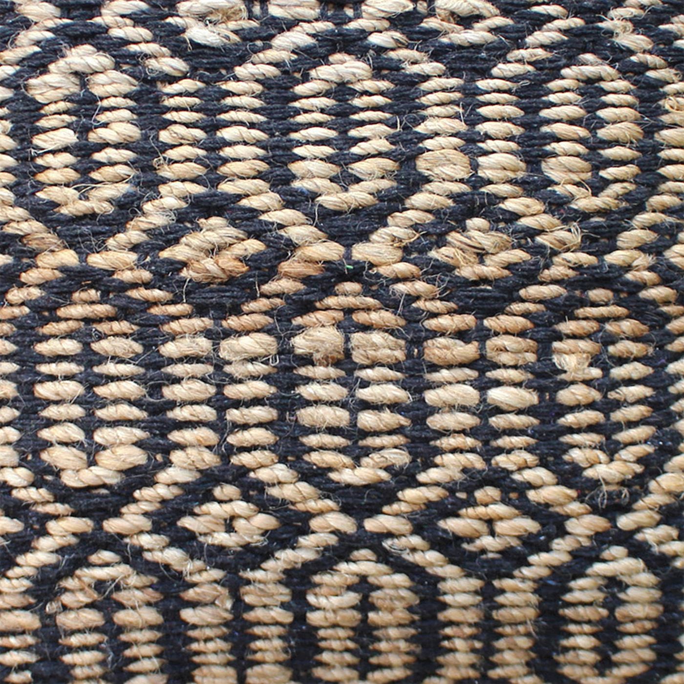 Cabos Pillow, Hemp, Cotton, Natural, Charcoal, Pitloom, Flat Weave