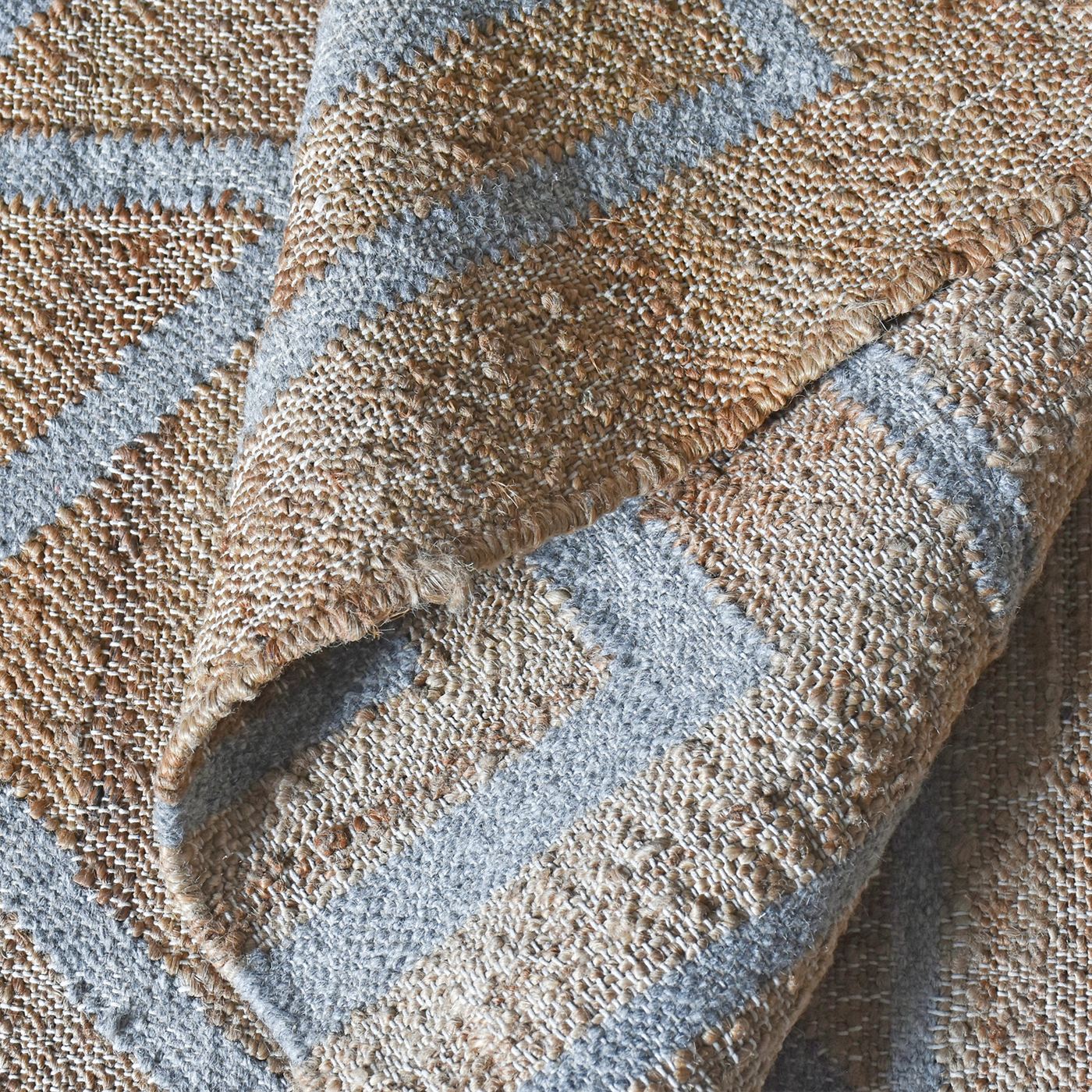 Area Rug, Bedroom Rug, Living Room Rug, Living Area Rug, Indian Rug, Office Carpet, Office Rug, Shop Rug Online, Hemp, Wool, Natural, Grey, Punja, Flat Weave, geometric