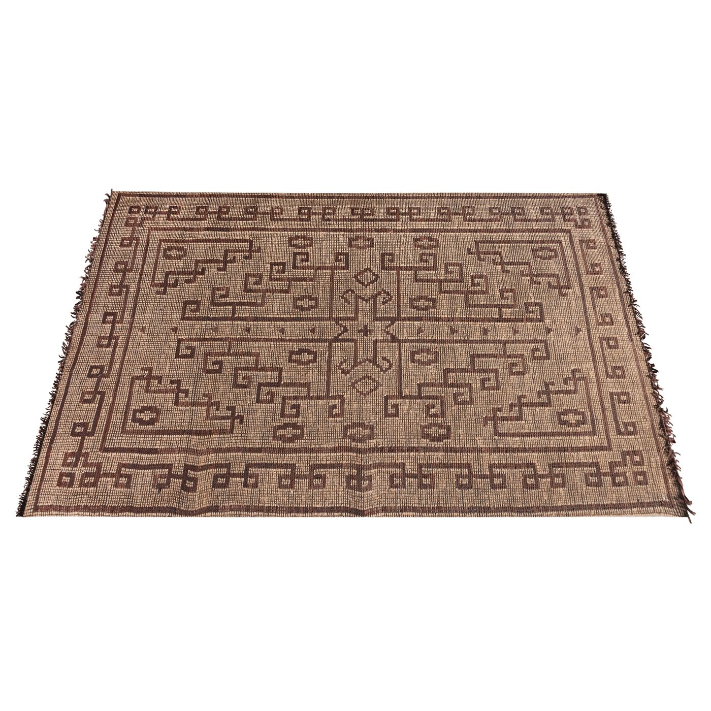 Area Rug, Bedroom Rug, Living Room Rug, Living Area Rug, Indian Rug, Office Carpet, Office Rug, Shop Rug Online, Hemp, Leather, Natural, Brown, Punja, Flat Weave, Modern