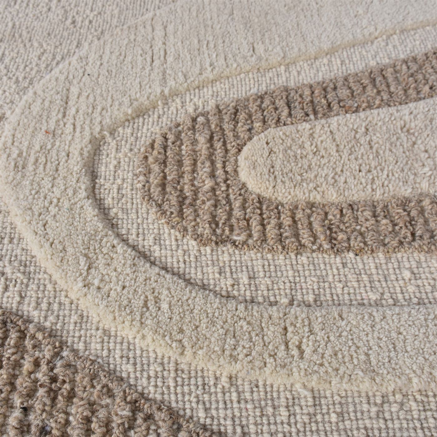 Area Rug, Bedroom Rug, Living Room Rug, Living Area Rug, Indian Rug, Office Carpet, Office Rug, Shop Rug Online, Wool, Natural White, Beige, Hand woven, Cut And Loop, modern