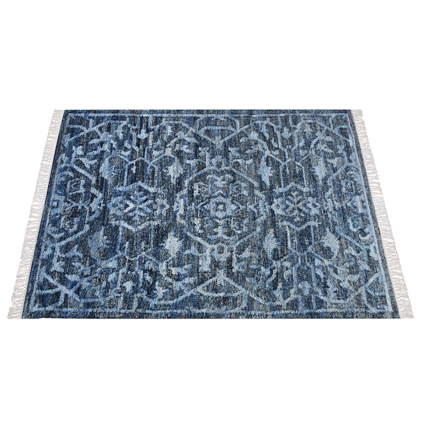 Area Rug, Bedroom Rug, Living Room Rug, Living Area Rug, Indian Rug, Office Carpet, Office Rug, Shop Rug Online, Denim, Blue, Punja, Flat Weave, Vintage 