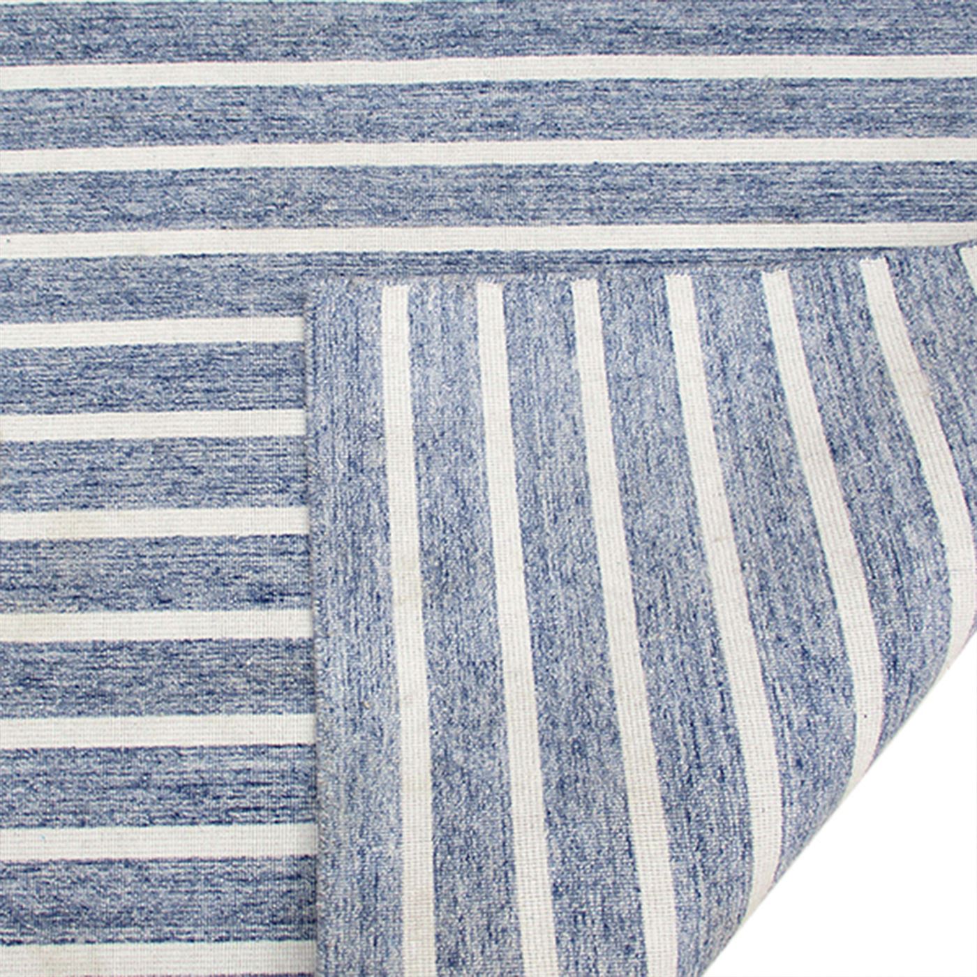 Area Rug, Bedroom Rug, Living Room Rug, Living Area Rug, Indian Rug, Office Carpet, Office Rug, Shop Rug Online, Pet, Blue, Hand woven, Flat Weave, Stripes