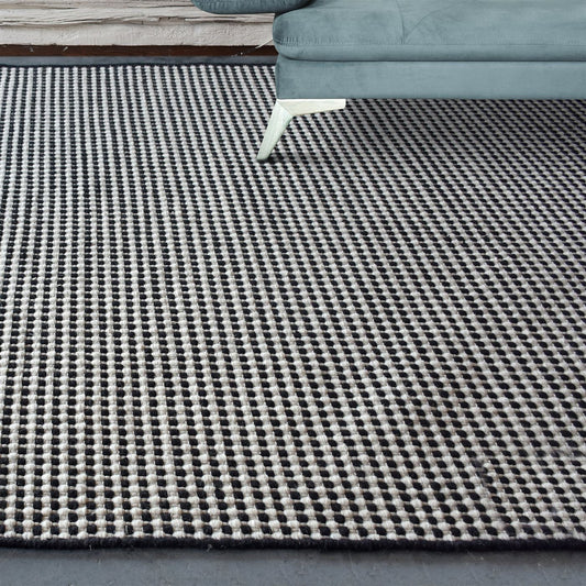 Area Rug, Bedroom Rug, Living Room Rug, Living Area Rug, Indian Rug, Office Carpet, Office Rug, Shop Rug Online, Wool, Natural White, Charcoal, Punja, Flat Weave, contemporary