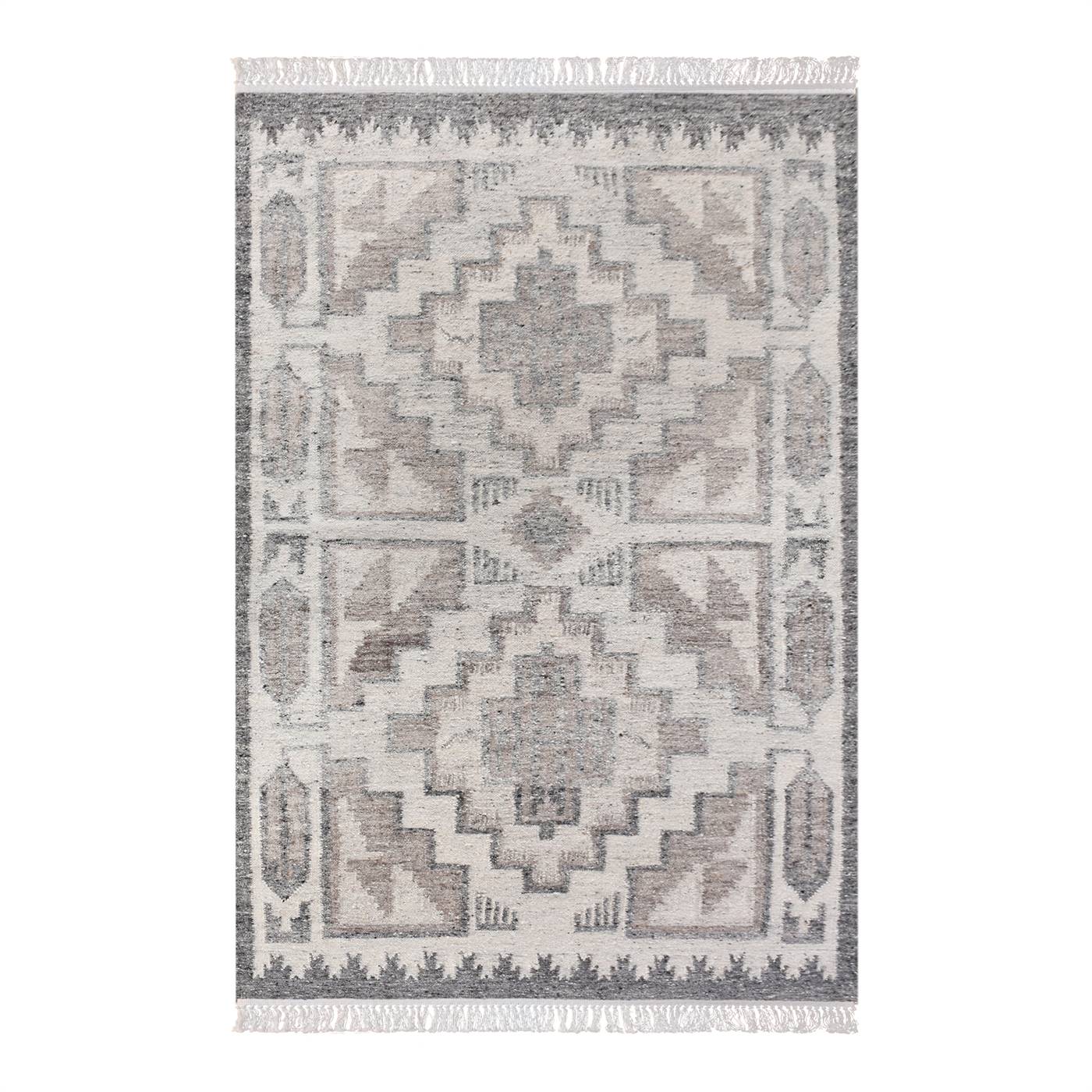 Area Rug, Bedroom Rug, Living Room Rug, Living Area Rug, Indian Rug, Office Carpet, Office Rug, Shop Rug Online, Natural White, Grey , Wool, Punja Kelim , Punja, Flat Weave, Intricate