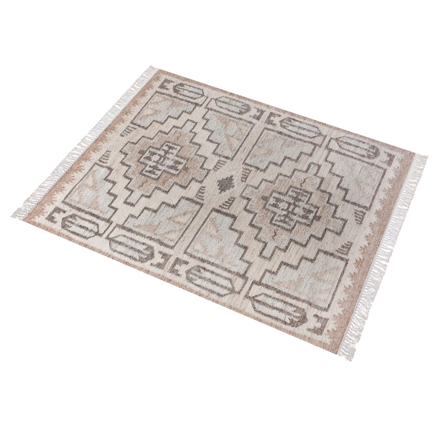 Area Rug, Bedroom Rug, Living Room Rug, Living Area Rug, Indian Rug, Office Carpet, Office Rug, Shop Rug Online, Wool, Beige, Brown, Punja, Flat Weave , subtle