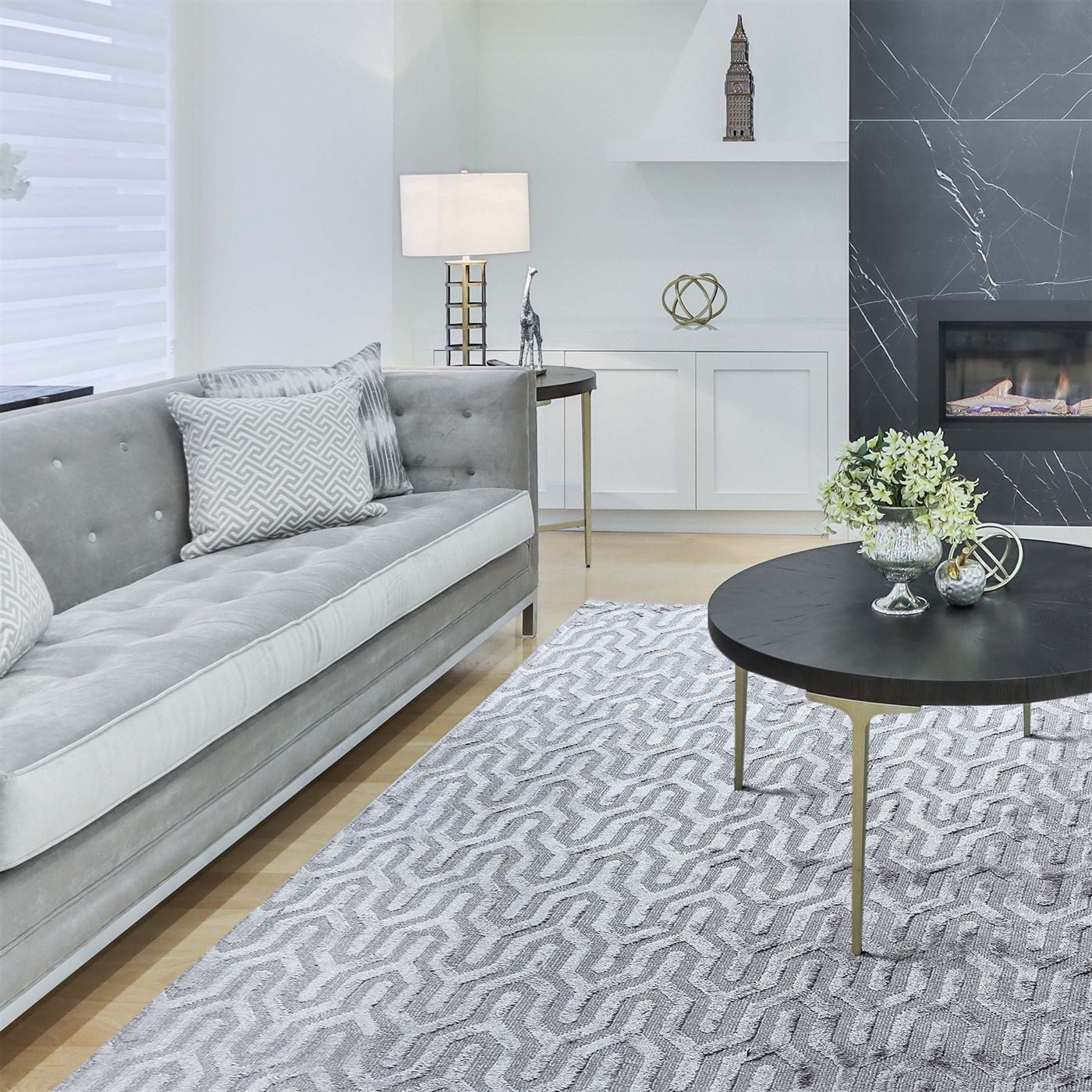 Area Rug, Bedroom Rug, Living Room Rug, Living Area Rug, Indian Rug, Office Carpet, Office Rug, Shop Rug Online, Viscose, Beige, Circular Knitting, Cut And Loop, geometric