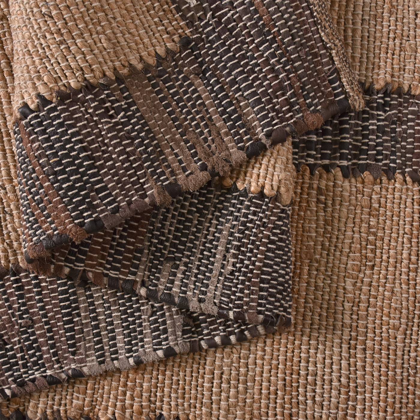 Area Rug, Bedroom Rug, Living Room Rug, Living Area Rug, Indian Rug, Office Carpet, Office Rug, Shop Rug Online, Natural, Brown , Leather, Jute , Hand Woven , Pitloom, Flat Weave, Intricate