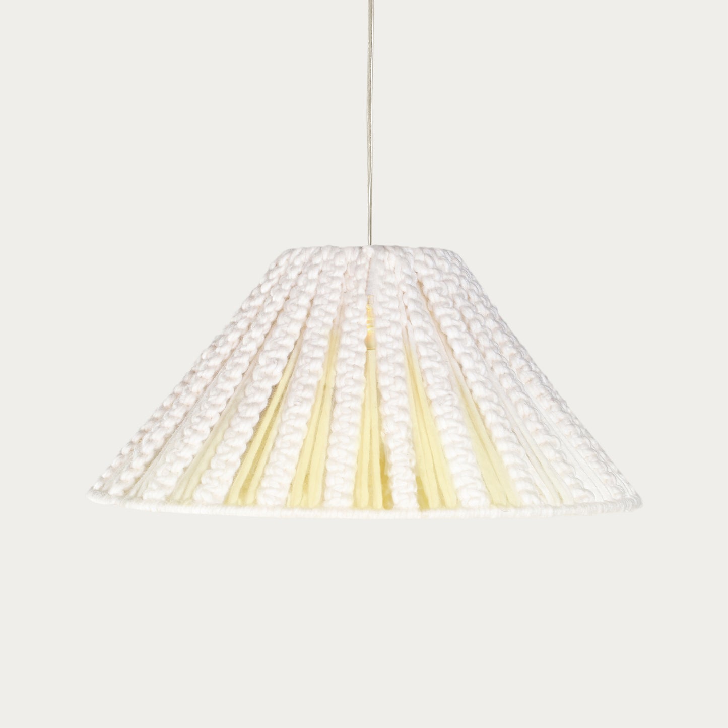 CHIMANTA LAMP - IVORY - HAND MADE - NZ WOOL