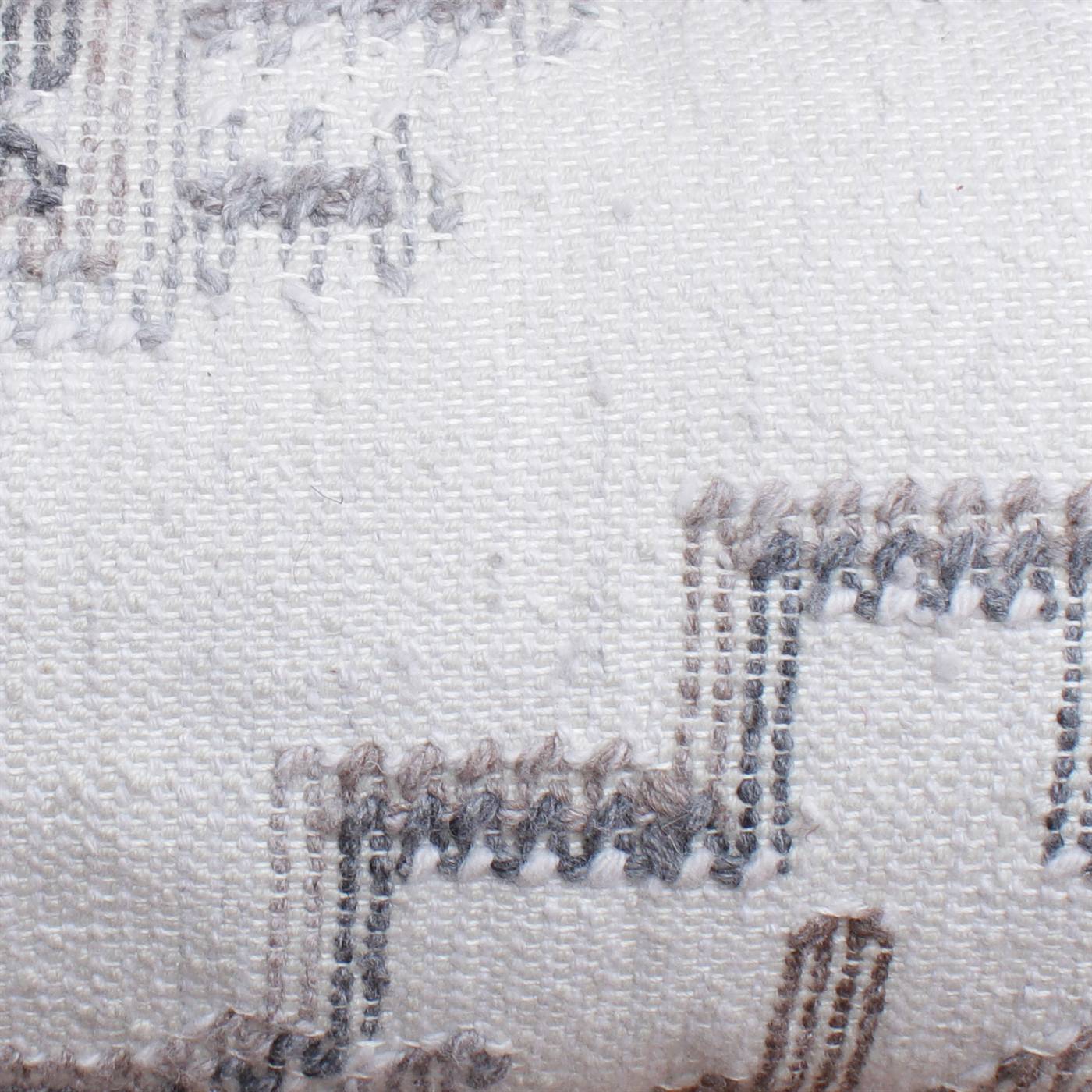 Climax Lumber Cushion-II, 36x91 cm, Natural White, Taupe, Grey, PET, Punja Kelim, Punja, Flat Weave