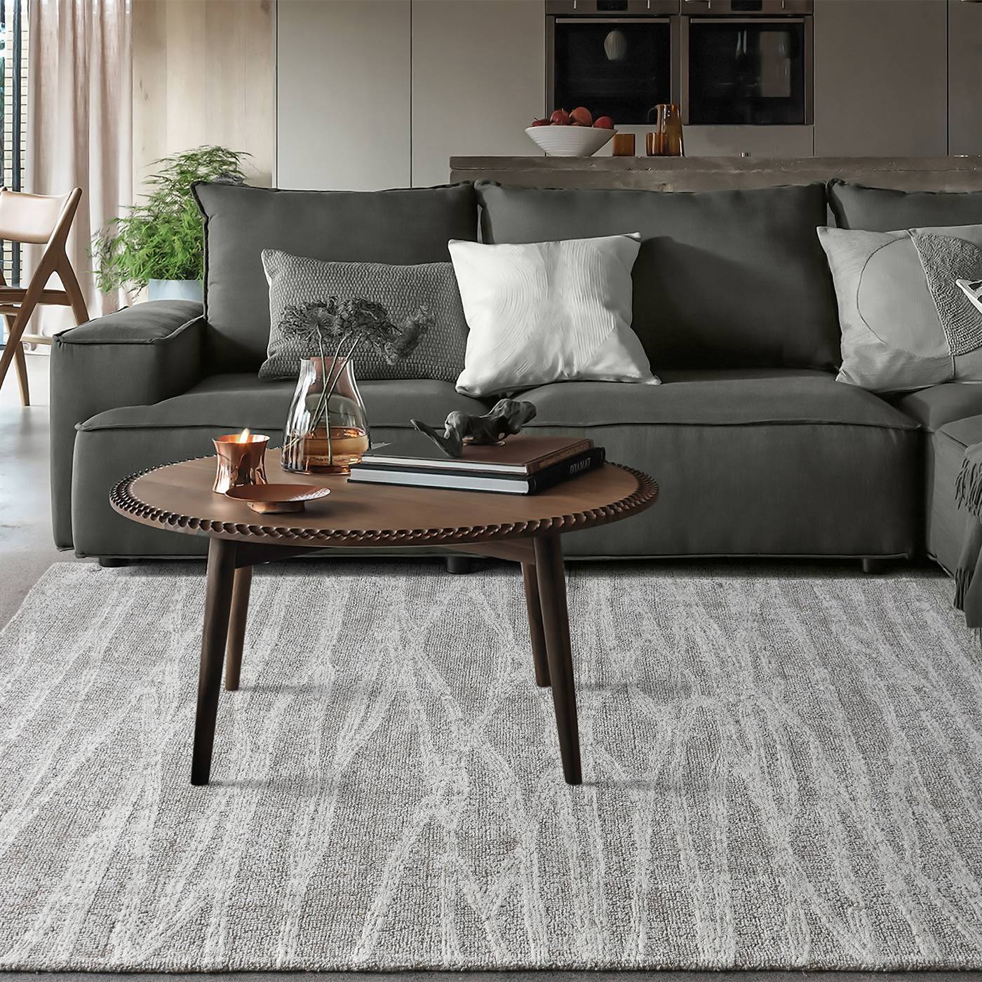 Area Rug, Bedroom Rug, Living Room Rug, Living Area Rug, Indian Rug, Office Carpet, Office Rug, Shop Rug Online, Beige, Natural White, Wool, Hand Woven, Over Tufted, Handwoven, All Loop, Textured