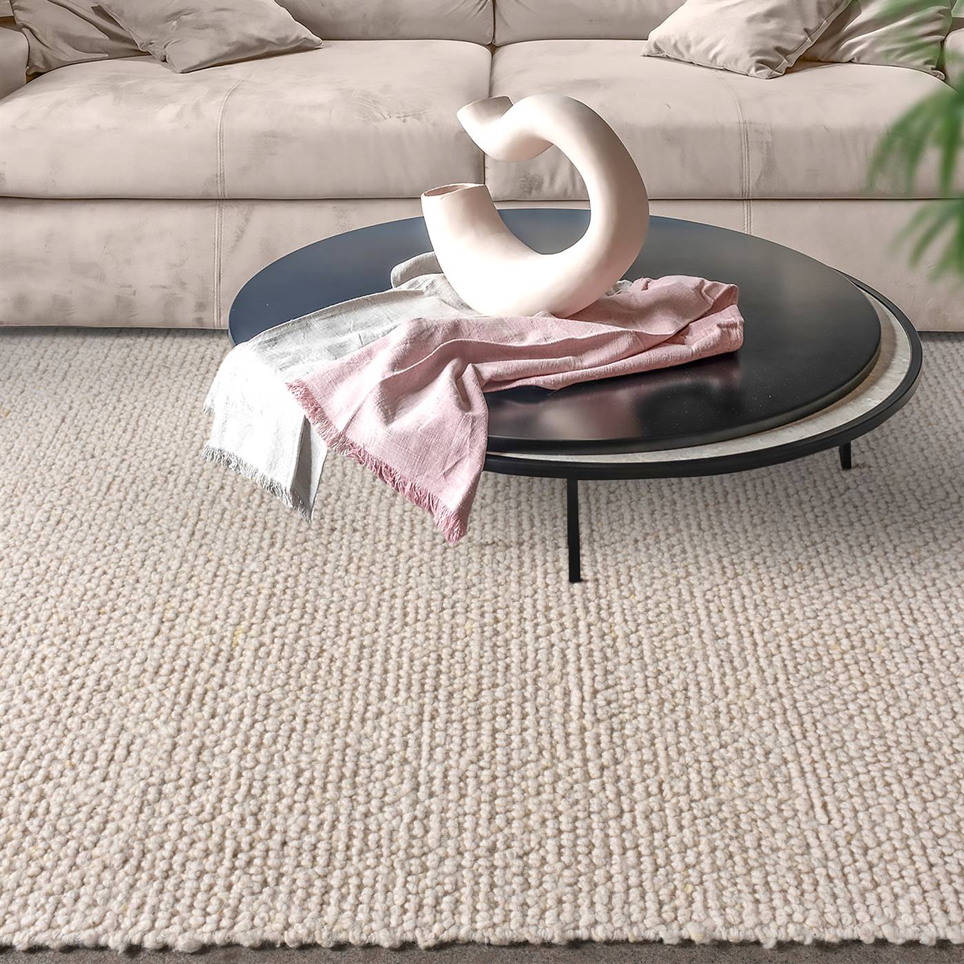 Area Rug, Bedroom Rug, Living Room Rug, Living Area Rug, Indian Rug, Office Carpet, Office Rug, Shop Rug Online, Natural White, Wool, Hand Woven, Over Tufted, Pitloom, All Loop, Captivating