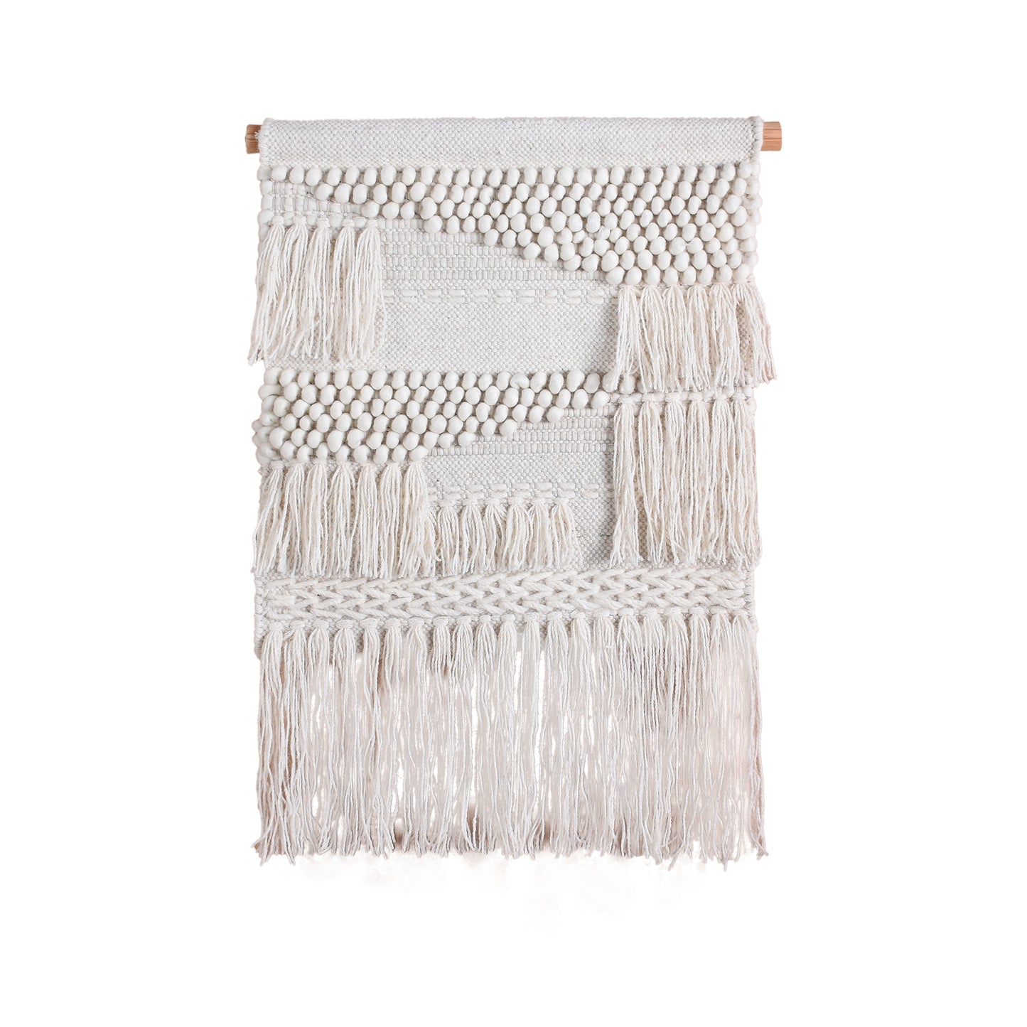 COSTESTI WALL HANGING - IVORY - HANDWOVEN - WOOL